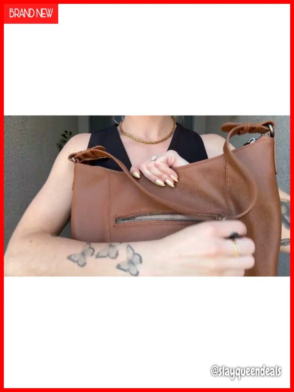 Genuine Leather Hobo Shoulder Bag Women Crossbody Tote
